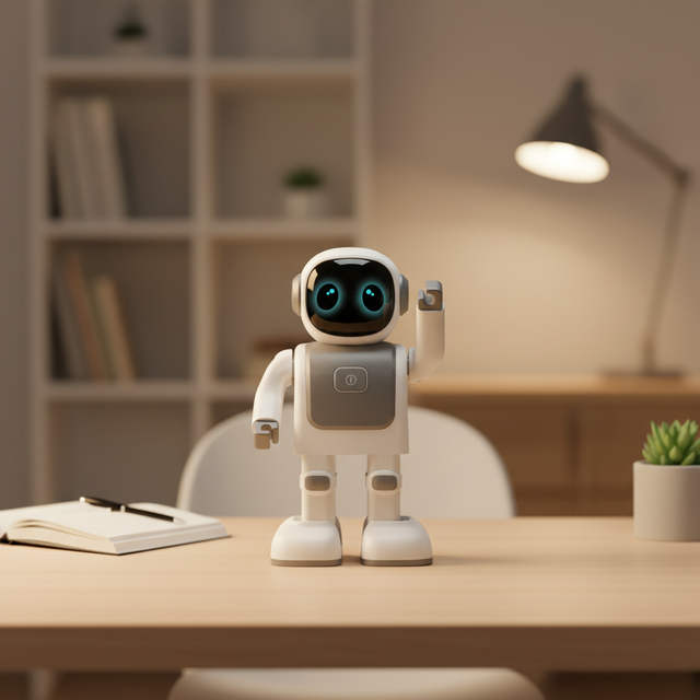 Smart Desktop Companion Robot Toy with App Control and Remote Control Programmable Dancing Features AI Pet