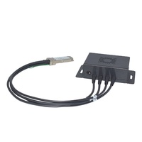 Modul Adaptor Extender 40G QSFP+ ke SFP+ Box Breakout ke Cage SFP+