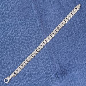 NUSRET Pulsera de Cadena con Patrón Romántico para Mujer, Plata de Ley 925, 0.9 mm, Piedra Natural, Hecha a Mano, Joyería Turca TR - Product Image 4