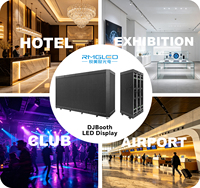 Cabine DJ en aluminium avec écran LED, prix compétitif, installation portable avec sac de transport, table en aluminium pour cabine DJ
