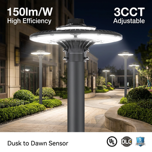 Lampe de poteau <span class=keywords><strong>LED</strong></span> NGT 60W-200W, CCT réglable, IP65 étanche, <span class=keywords><strong>éclairage</strong></span> <span class=keywords><strong>extérieur</strong></span> pour <span class=keywords><strong>parking</strong></span> et jardin - Product Image 1