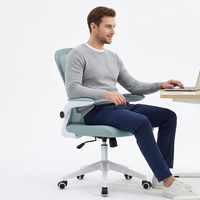 Chaise de bureau pivotante ergonomique en maille intégrale de haute qualité, réglable, pour personnel et cadres