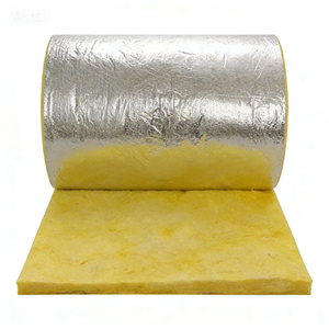 Rouleau de laine de verre de haute qualité en gros, couverture isolante en fibre de verre jaune, épaisseur 150 mm - Product Image 1