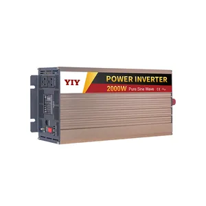 Inverter gelombang sinus murni 300W, 12V 24V 48V 110V 220V 2000w 3000w 3Kw 5kW konverter daya Dc ke Ac