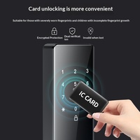 Cerradura Inteligente para Puerta de Madera con Huella Dactilar y Contraseña Z17 TTLock Tuya, con Tarjeta de Acceso, Nube y Tarjeta de Memoria, Desbloqueo para Seguridad del Hogar