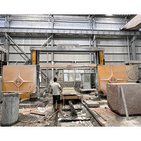 Máquina de corte de hilo diamantado CNC de 4 ejes CRM 3500 para cortar losas de piedra, columnas romanas, mármol y granito.
