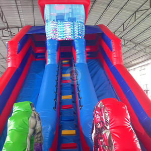 Juegos inflables comerciales <span class=keywords><strong>Spiderman</strong></span> piscina Spider Man tobogán de agua inflable - Product Image 2