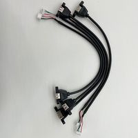 Kabel USB A/Type C/micro USB ke JST untuk Pengisian Daya USB 2.0 Tipe A ke Dupont JST SH MX ZH PH XH 4P 5P 4Pin 5Pin 4 5 Pin