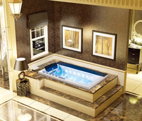 Prix usine Hôtel De Luxe Acrylique Whirlpool Baignoire Bulle D'air Ménage Baignoire