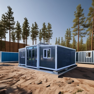 Casa de contenedores expandible de lujo, casas pequeñas prefabricadas de China, hechas con material de panel sándwich de acero, envío fácil de <span class=keywords><strong>comprar</strong></span> - Product Image 2