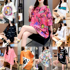 ลดล้างสต็อกโรงงาน เสื้อยืดลำลองผู้หญิงขายส่ง จัดส่งแบบสุ่ม แพ็คเกจรวมสินค้าฤดูร้อน - Product Image 3