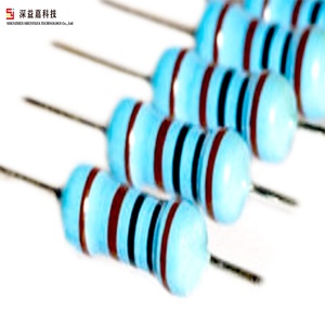 Resistencia de película metálica Resistencia fija 1/4 1/2 vatios Resistencia de anillo de color de 47 ohmios - Product Image 1