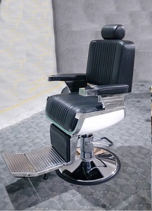 Sillas de Barbero Reclinables Ajustables <span class=keywords><strong>Retro</strong></span> Tradicionales, Silla de Peluquería Hidráulica Resistente para Estilismo, Salón de Belleza - Product Image 3