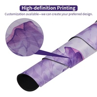 Tapis de souris gaming personnalisé avec repose-poignet, tapis en caoutchouc violet 900x400mm, design durable Peintures post-impressionnistes de Van Gogh, en stock
