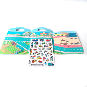 Libro silencioso Montessori para bebés, libro de pegatinas magnéticas para vehículos, libro ocupado para <span class=keywords><strong>niños</strong></span>, juego de entrenamiento de atención plena - Product Image 4