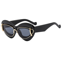 Dernières lunettes de soleil de marque de luxe à la mode, lunettes surdimensionnées, verres UV400, lunettes de soleil œil de chat, lunettes de soleil de créateur pour femmes