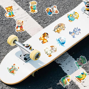 Paquete de 56 Pegatinas de Vinilo Resistentes al Agua con Animales Lindos con Gafas <span class=keywords><strong>para</strong></span> Decorar Diarios, Computadoras Portátiles, Agendas y Álbumes de Recortes - Product Image 4