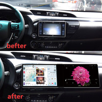 Android 12,3 pulgadas pantalla Dual 2,5 K HD REPRODUCTOR DE DVD estéreo para coche para Toyota Hilux 2018-2020 con Qualcomm CPU Carplay multifuncional