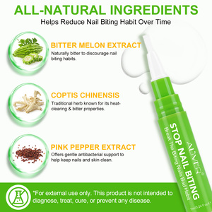 ALIVER Traitement anti-mastication des <span class=keywords><strong>ongles</strong></span> à séchage rapide, Soin des <span class=keywords><strong>ongles</strong></span>, Prévention <span class=keywords><strong>de</strong></span> la mastication des <span class=keywords><strong>ongles</strong></span>, Arrêt <span class=keywords><strong>de</strong></span> la succion du pouce, Arrêt <span class=keywords><strong>de</strong></span> la mastication des <span class=keywords><strong>ongles</strong></span> <span class=keywords><strong>pour</strong></span> enfants - Product Image 4