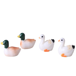 ของตกแต่งจิ๋วรูป<span class=keywords><strong>เป็ด</strong></span>สามมิติ น่ารัก งานฝีมือ DIY พวงกุญแจเรซิ่น - Product Image 5