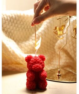 Candela Artigianale a Forma di Orsetto Rosa E140 in Cera di Soia di Alta Qualità 2026, Ecologica, con Motivo Artigianale, Regalo Promozionale all'Ingrosso Profumato - Product Image 3