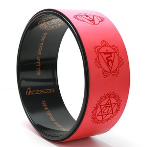 Rueda de Yoga Premium de Corcho con Impresión Personalizada, Portátil, Duradera, Ecológica, de Marca Privada, con Ruedas de ABS - Product Image 5