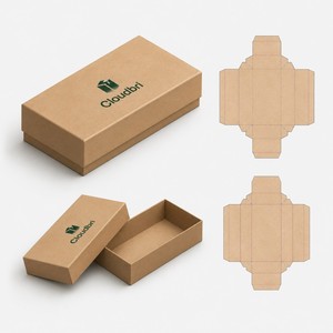 Cajas de Papel Kraft Económicas para Envíos de Regalos con Logotipo Personalizado - Product Image 2