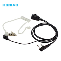 Casque de sécurité pour talkie-walkie de haute qualité avec tube acoustique de type K, écouteurs FBI avec micro