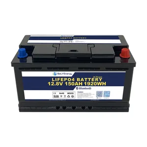 Bely năng lượng Nhà máy cung cấp trực tiếp 12V 150AH Pin Lithium Bluetooth cho nhà năng lượng mặt trời Hệ thống lưu trữ năng lượng người tiêu dùng