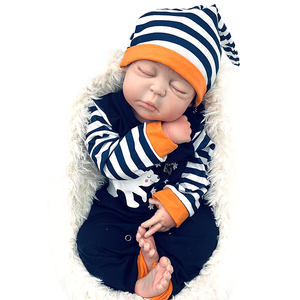 Muñeca Bebé <span class=keywords><strong>Reborn</strong></span> de <span class=keywords><strong>Silicona</strong></span> Suave de Cuerpo Completo de 24 Pulgadas, Bebé Recién Nacido Hiperrealista y Regordete para Niñas, Juguete de Moda - Product Image 3