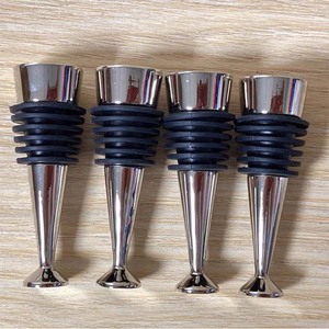 Los tapones de vino de pie de diseño especial hacen girar DIY cuentas decorativas de aleación Zine tapón de botella de vino de Navidad - Product Image 2