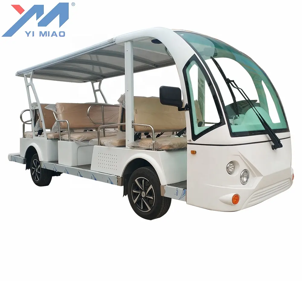 Low price CE certification electric customized 14 seat sightseeing bus & car