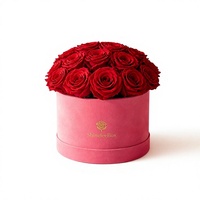 Boîte cadeau cylindrique en papier personnalisée, emballage rond avec logo personnalisé pour fleurs, parfums, Saint-Valentin