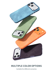 Funda Protectora Magnética Antigolpes con Patrón de Tela Vaquera de Alta Calidad L196 para iPhone 17 18 Pro Max, Antihuellas - Product Image 4