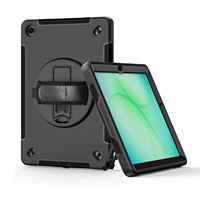 Étui de tablette universel portable antichoc avec support rotatif à 360° en TPU PC pour Samsung Tab A11+ Plus 11 pouces SM-X230 SM-X236