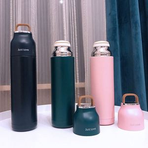 Termo de Vacío de 500 ml en Oferta, Botella de Agua de Acero Inoxidable 304 de Doble Pared, Portátil para Viajes, con Asa y Tapa, Logotipo Personalizado - Product Image 4