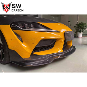 Alerón Delantero Estilo SE para <span class=keywords><strong>Toyota</strong></span> <span class=keywords><strong>Supra</strong></span> GR <span class=keywords><strong>MK5</strong></span> MKV A91 A91 2019-<span class=keywords><strong>2023</strong></span>, Alerón Delantero de Fibra de Carbono, Divisor de Parachoques Delantero, Kit de Carrocería - Product Image 4