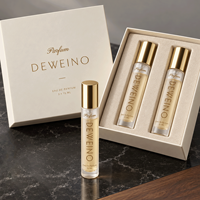 Flacon de parfum personnalisé avec logo privé, flacon d'échantillon de parfum de 15 ml, flacon de parfum vide en verre avec vaporisateur, petit flacon de parfum avec boîte personnalisée
