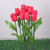 QL375 vente en gros haute qualité LED Simulation tulipe lanterne paysage extérieur Rose jardin tulipe fleur jardin paysage lumière