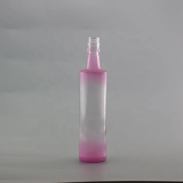 ピンクグラデーションガラス瓶500mlスピリット用