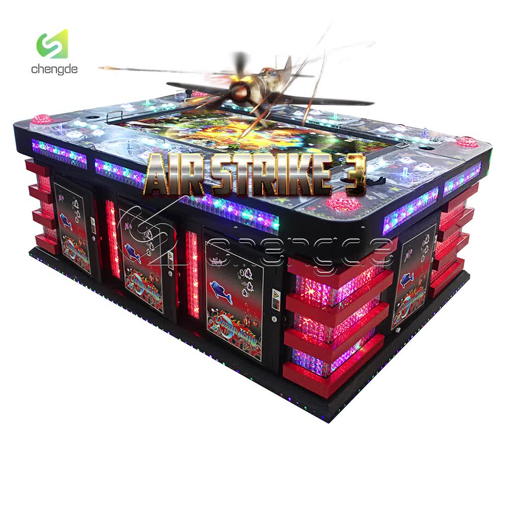 Оптовая продажа, 6 8 10 игроков, пневматический удар, 3 оружия, игровой автомат, настольная игра для рыбы, программное обеспечение