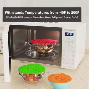 Couvercles en silicone à prix réduit, sans BPA, à ventouse, pour bols, micro-ondes et casseroles, pour la conservation des aliments - Product Image 5