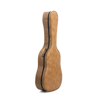 Étuis de guitare en gros, prix d'usine, RM FCC-D-04, imperméable, extérieur en cuir mousse brun, double couverture 600D, réglable, confortable