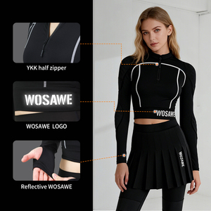 Magliette da Moto WOSAWE per Donne, Traspiranti e ad Asciugatura Rapida, con Protezioni per Spalle e Gomiti, <span class=keywords><strong>Abbigliamento</strong></span> da Motociclista - Product Image 5