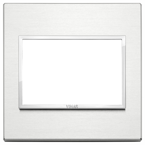 Plaque murale en aluminium Vimar 13,1x11,6x1,85 cm pour cache-prise électrique - Product Image 1