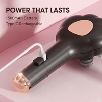 Masseur électrique portatif pour le cuir chevelu, lumière rouge, applicateur d'huile électrique pour cheveux, peigne pour la croissance des cheveux, brosse de soin des cheveux