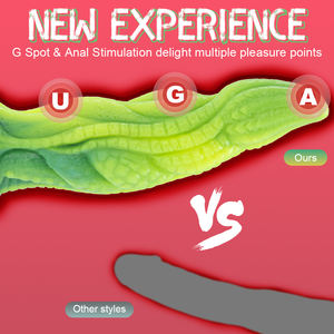 Productos Sexuales para Mujeres, Dildos de Silicona, Dildo de Silicona con Forma de Monstruo Verde Brillante, Dildo Alienígena - Product Image 4