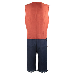 Disfraz de Luffy para hombre, chaleco rojo, sombrero de paja, pantalones azules, traje de juego de rol de anime, otoño 2023 - Product Image 2