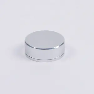 Silber runde Schraub kappen Aluminium Kunststoff abdeckung Schraub deckel für Creme glas