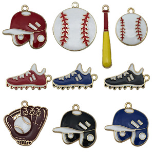 Colgante de Aleación de Zinc con Diseño de Béisbol, Tamaño Mediano, para Accesorios de Joyería DIY - Product Image 5